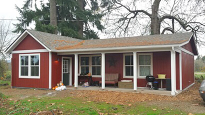 Photo of a home after the addition & renovation project.
