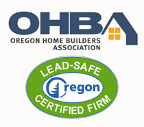Lead safe Oregon and OHBA logos
